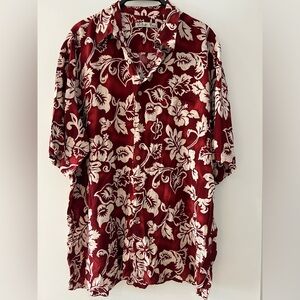 Batik Bay Hawaiian Tropical Floral Men's Short Sleeve Shirt Size XL